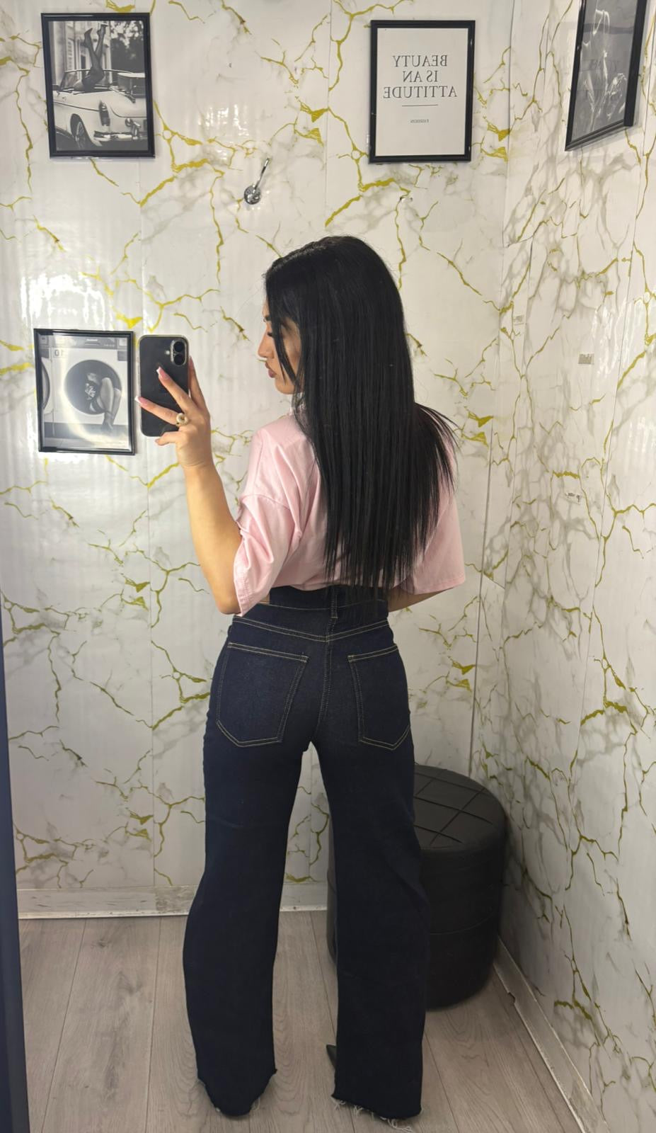 Jeans Balloon denim scuro