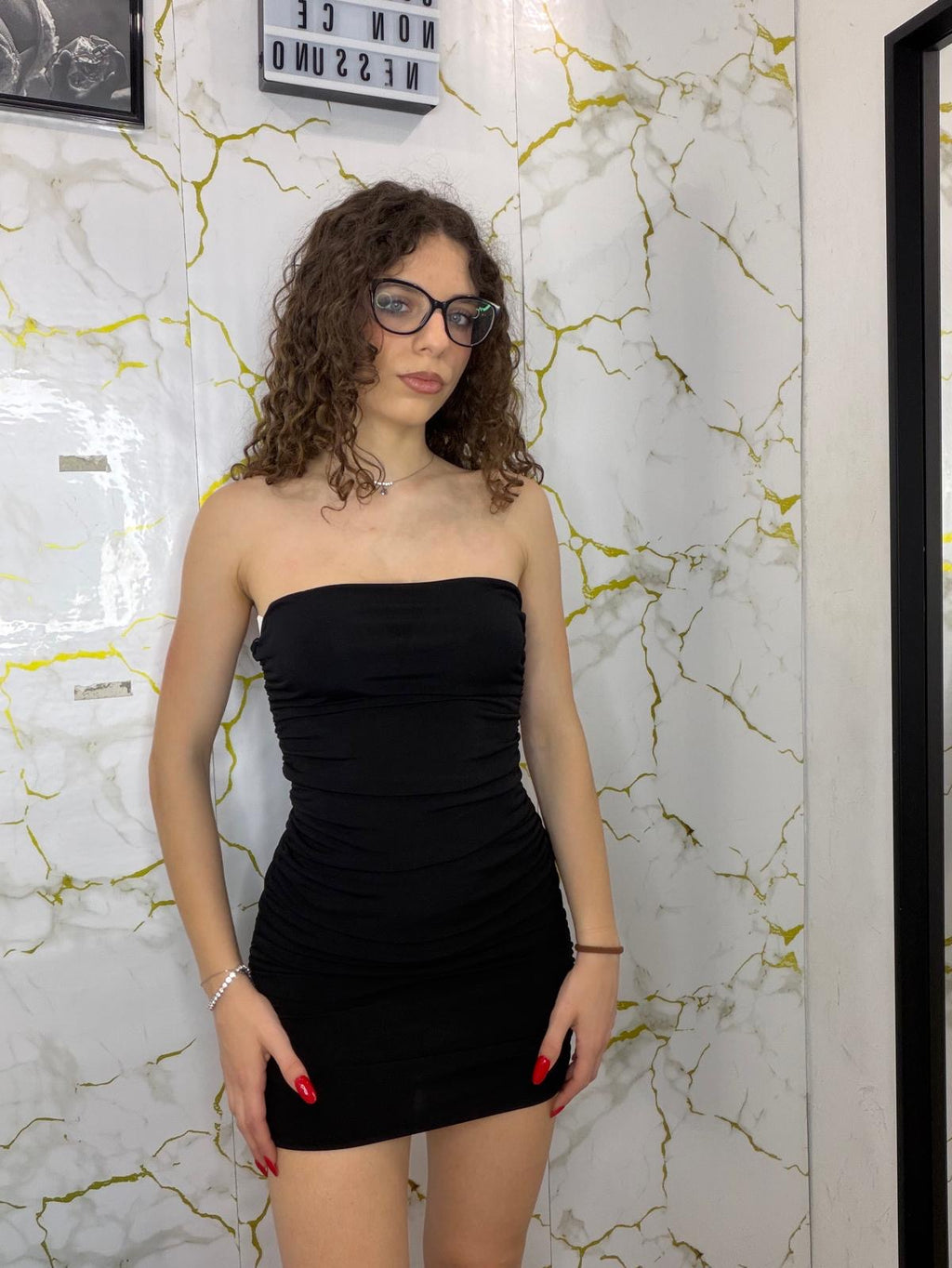 New dress drappeggiato