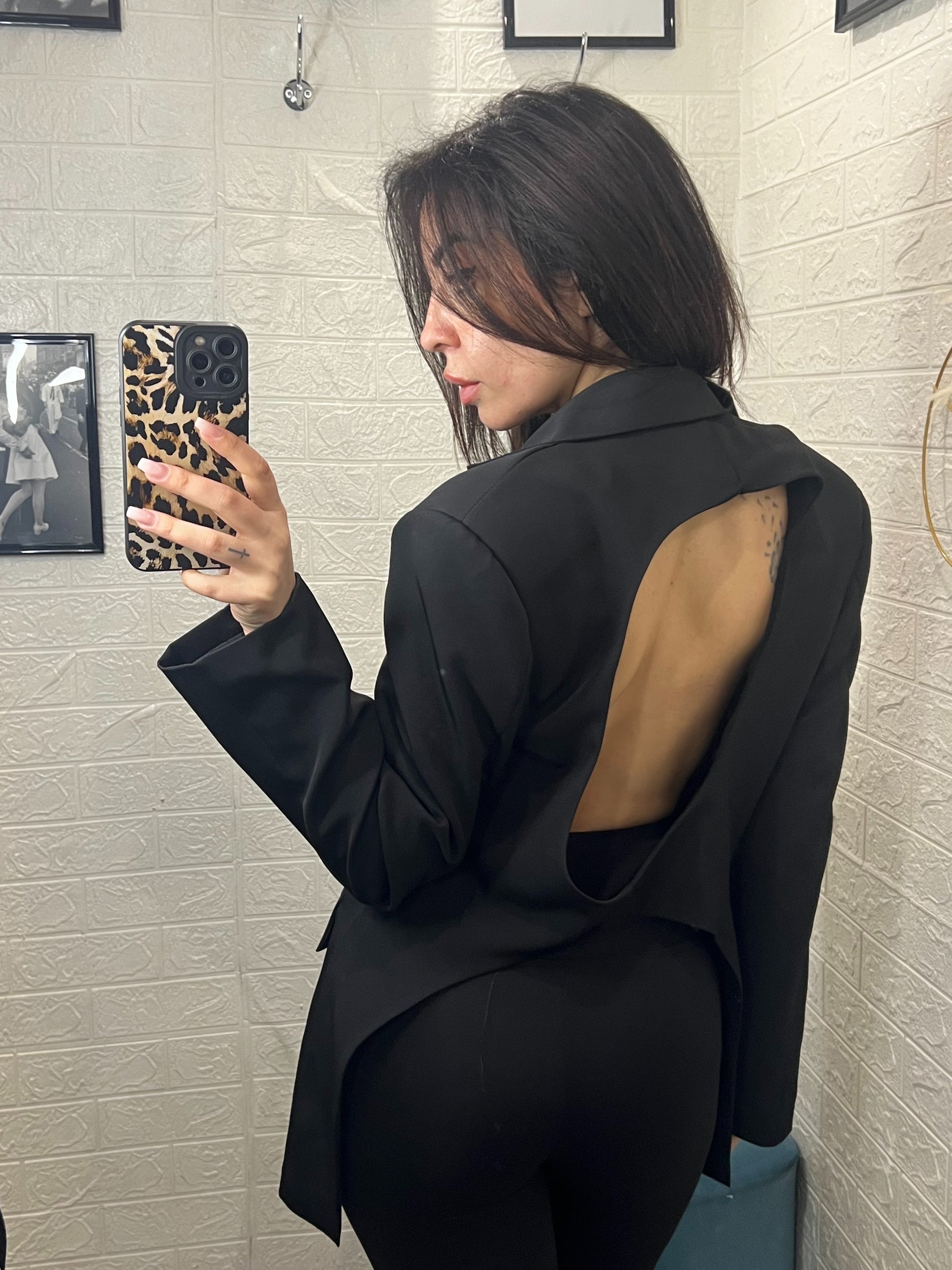 Blazer scollato