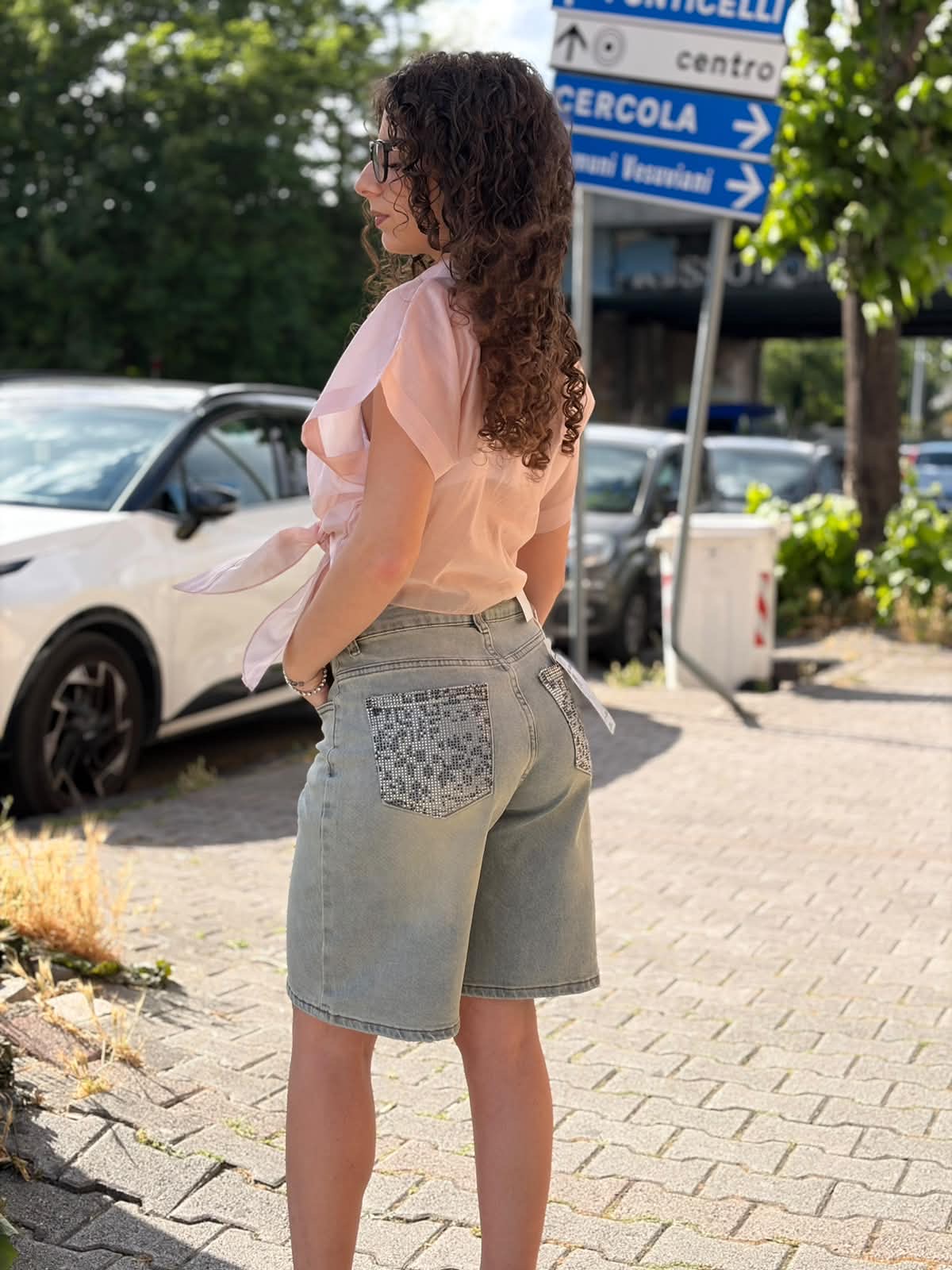 Camicia mezza manica semitrasparente