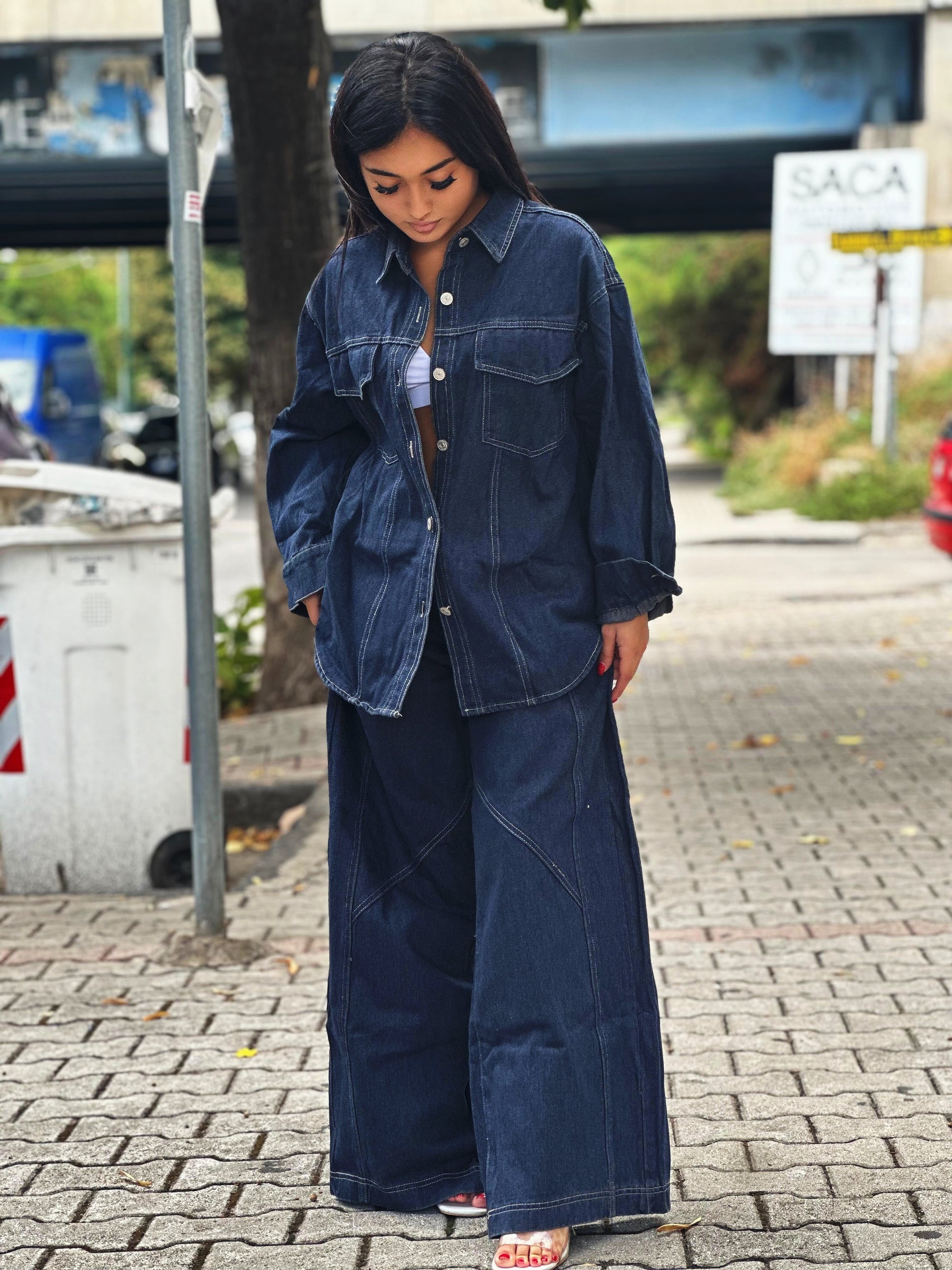 Completo in jeans