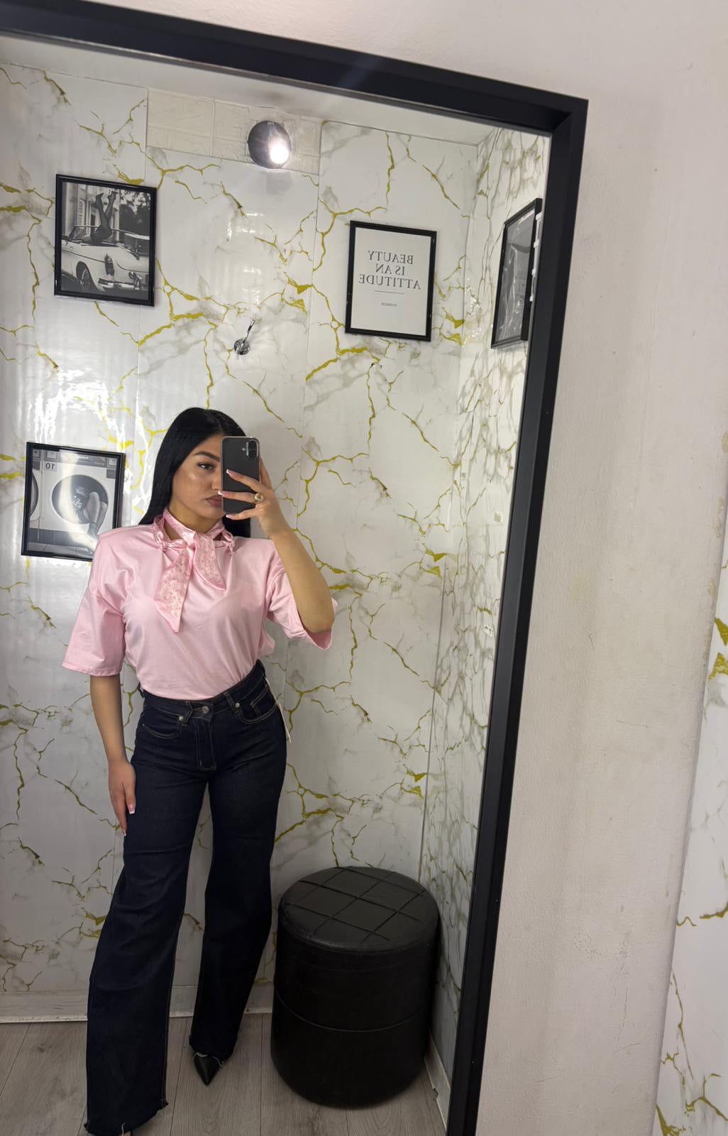 Jeans Balloon denim scuro