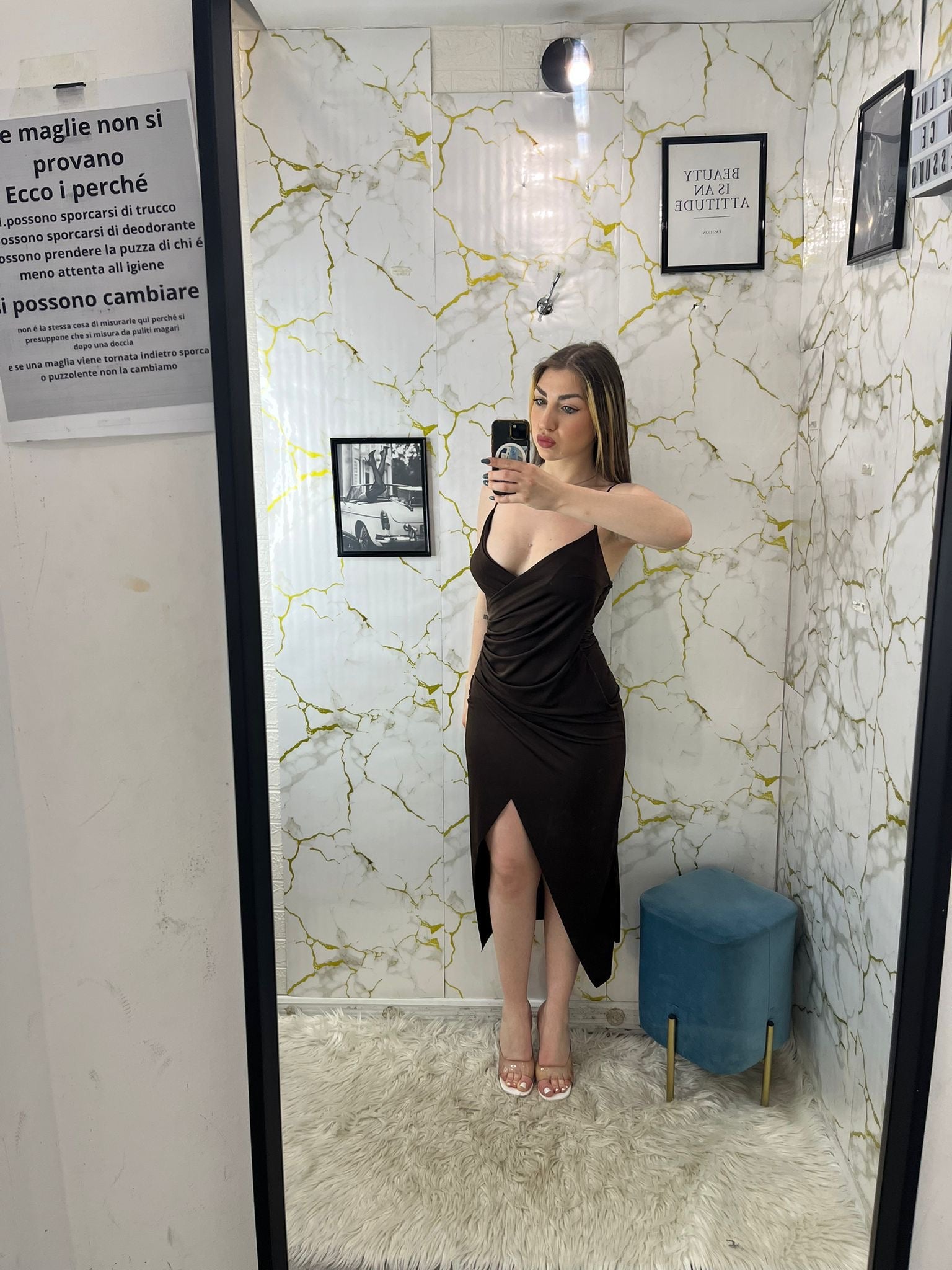 Dress con arricciatura