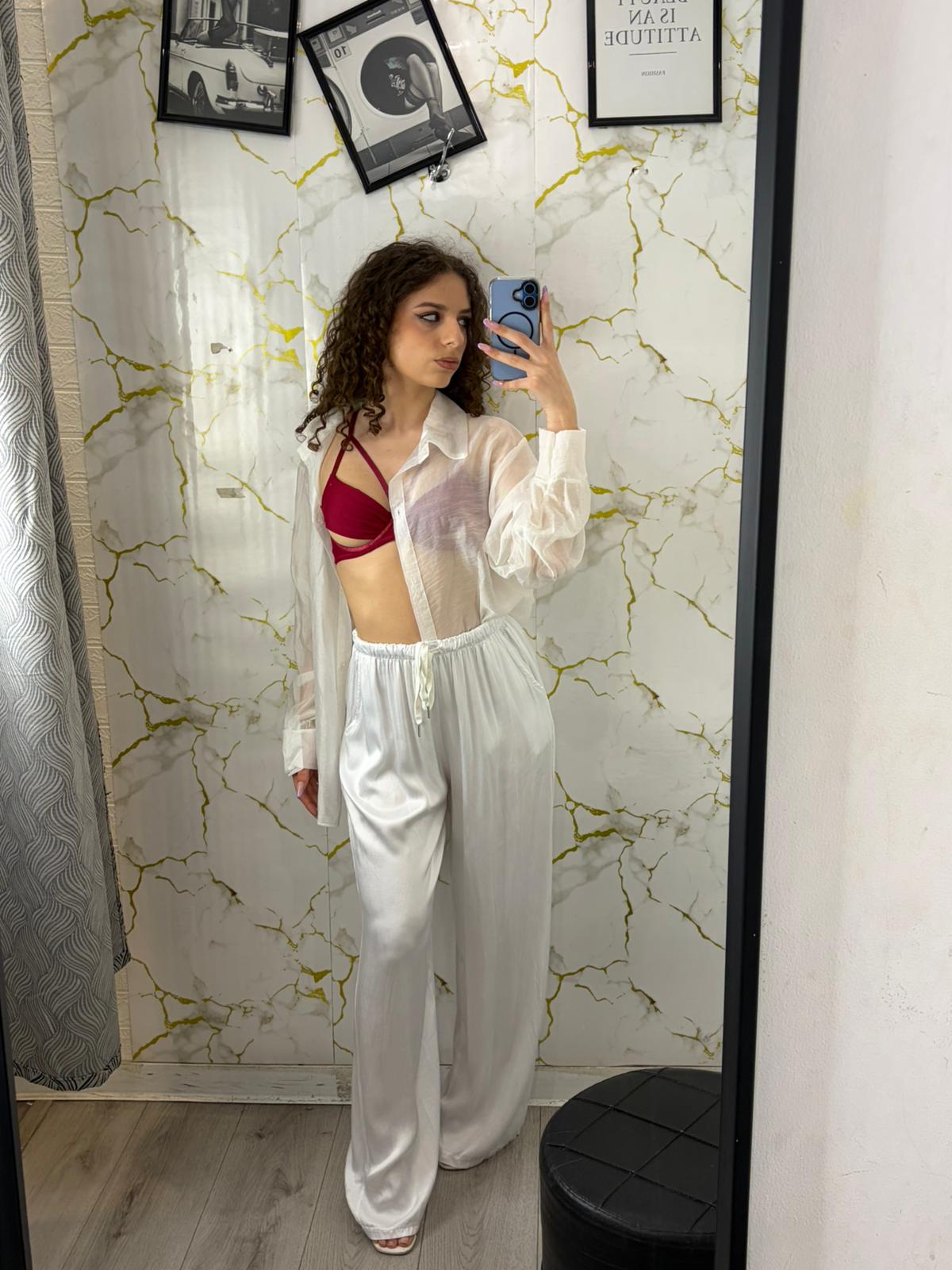 Pantalone satinato