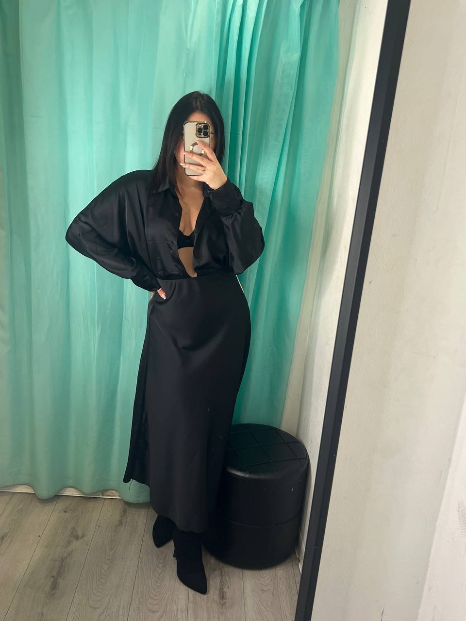 Camicia in raso morbidai