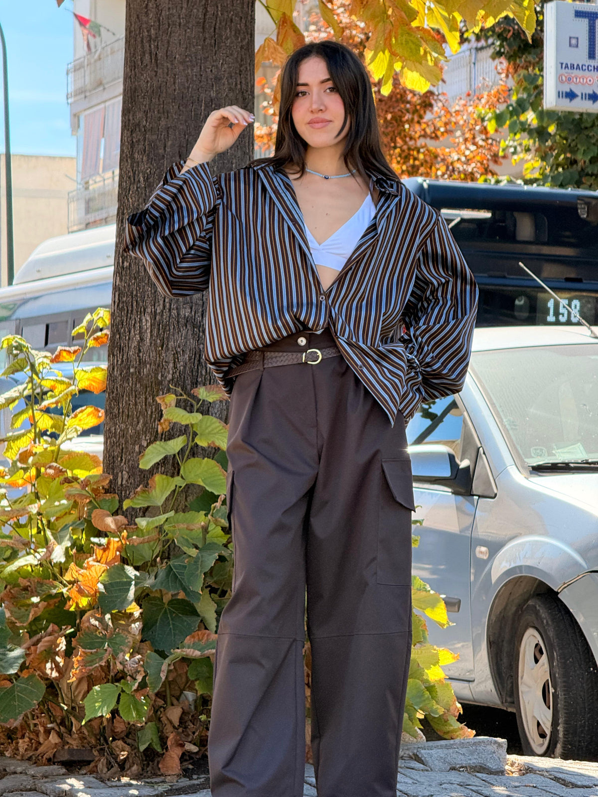 CAMICIA JUSTWEST A RIGHE