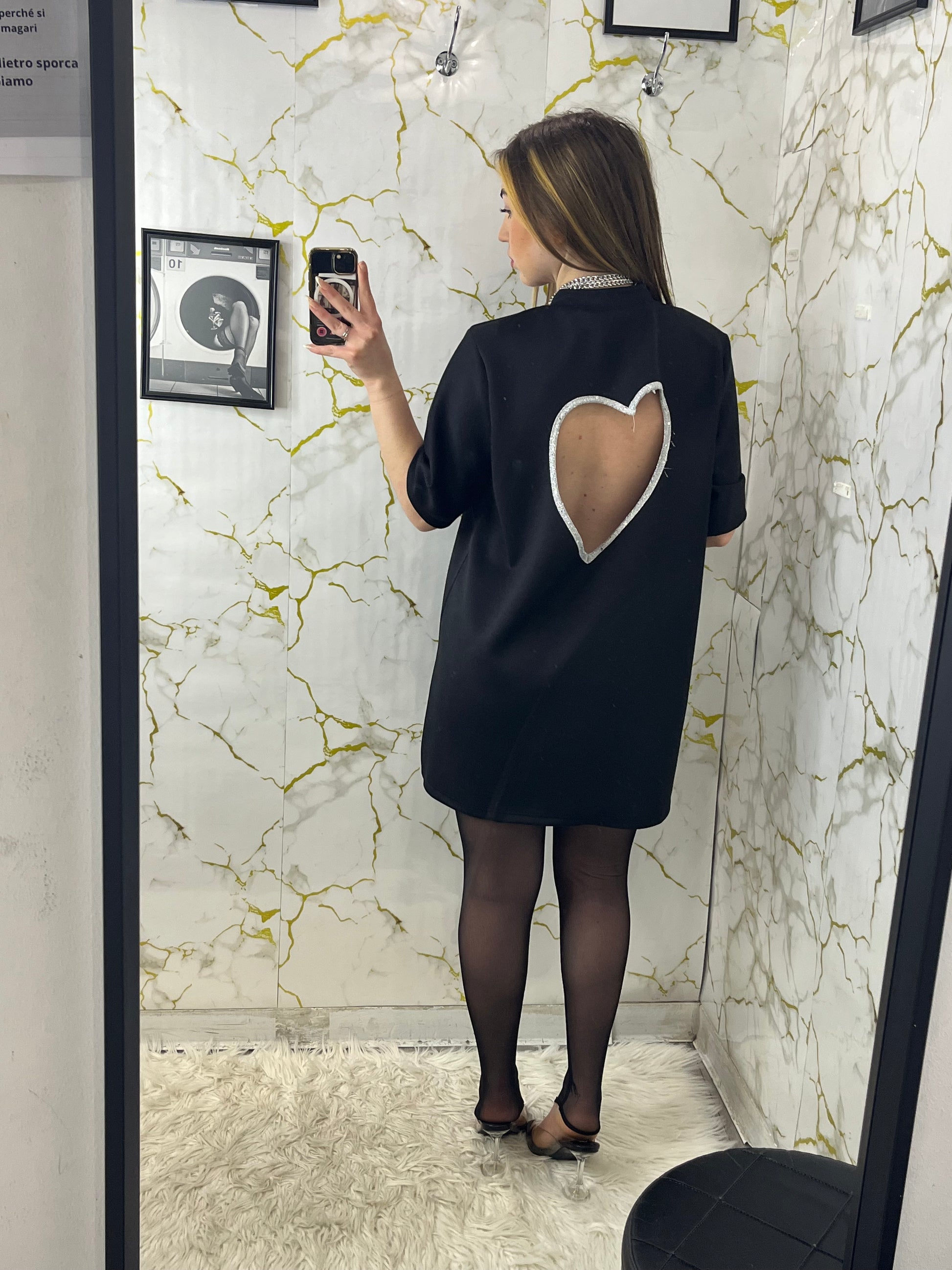 Maglia con cuore alla schiena