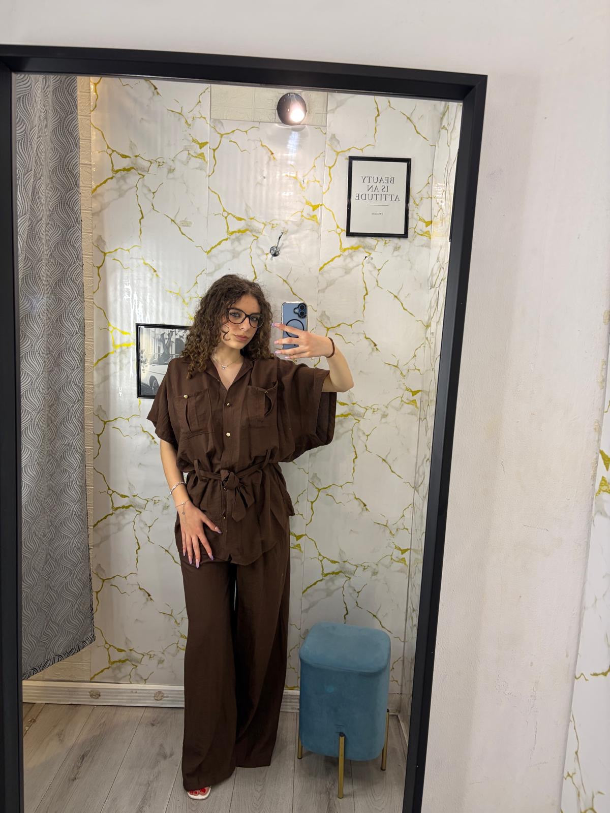 Cordeset Camicione e cinta  oversize