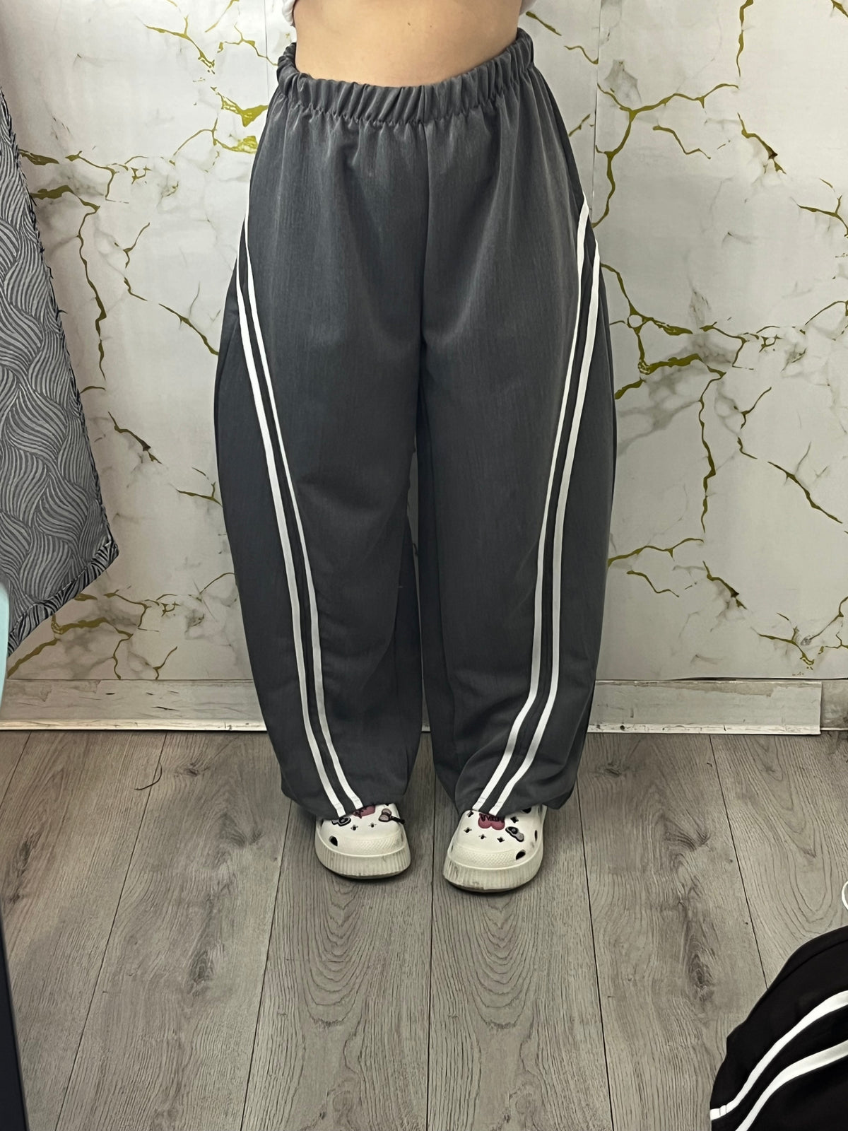PANTALONE BALLOON A RIGHE