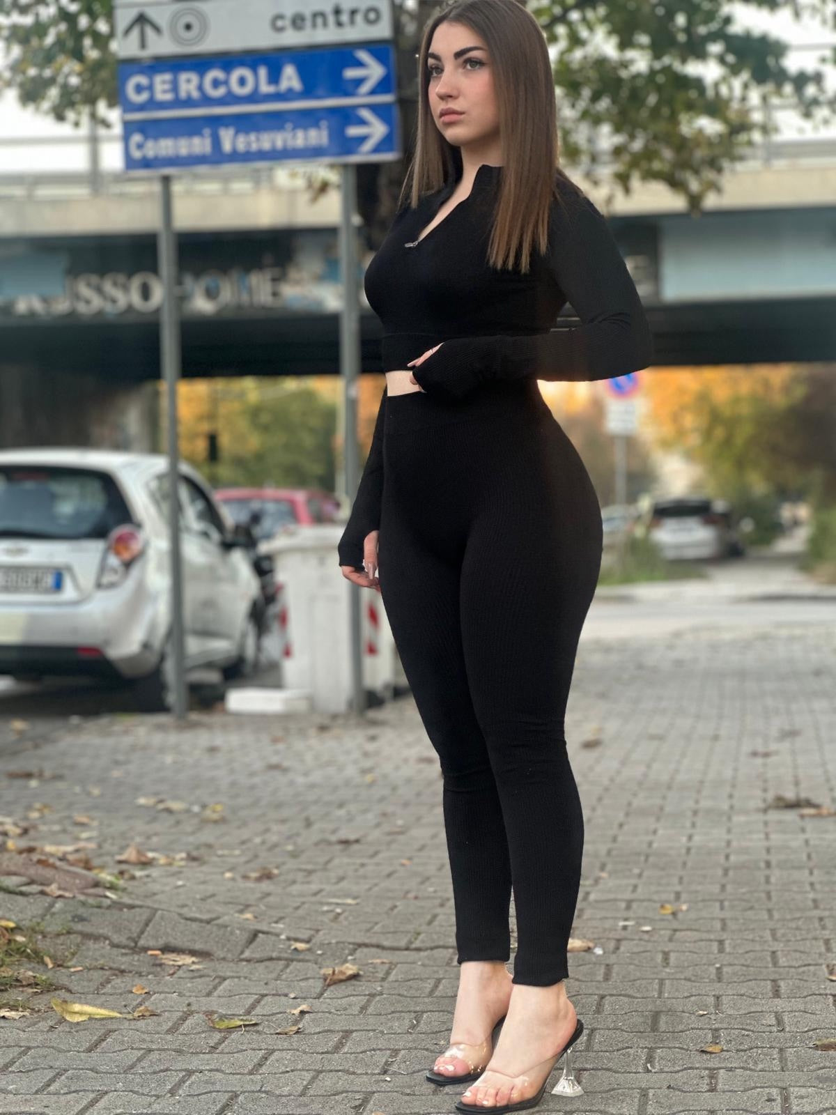 Cord sett in costine contenitivo