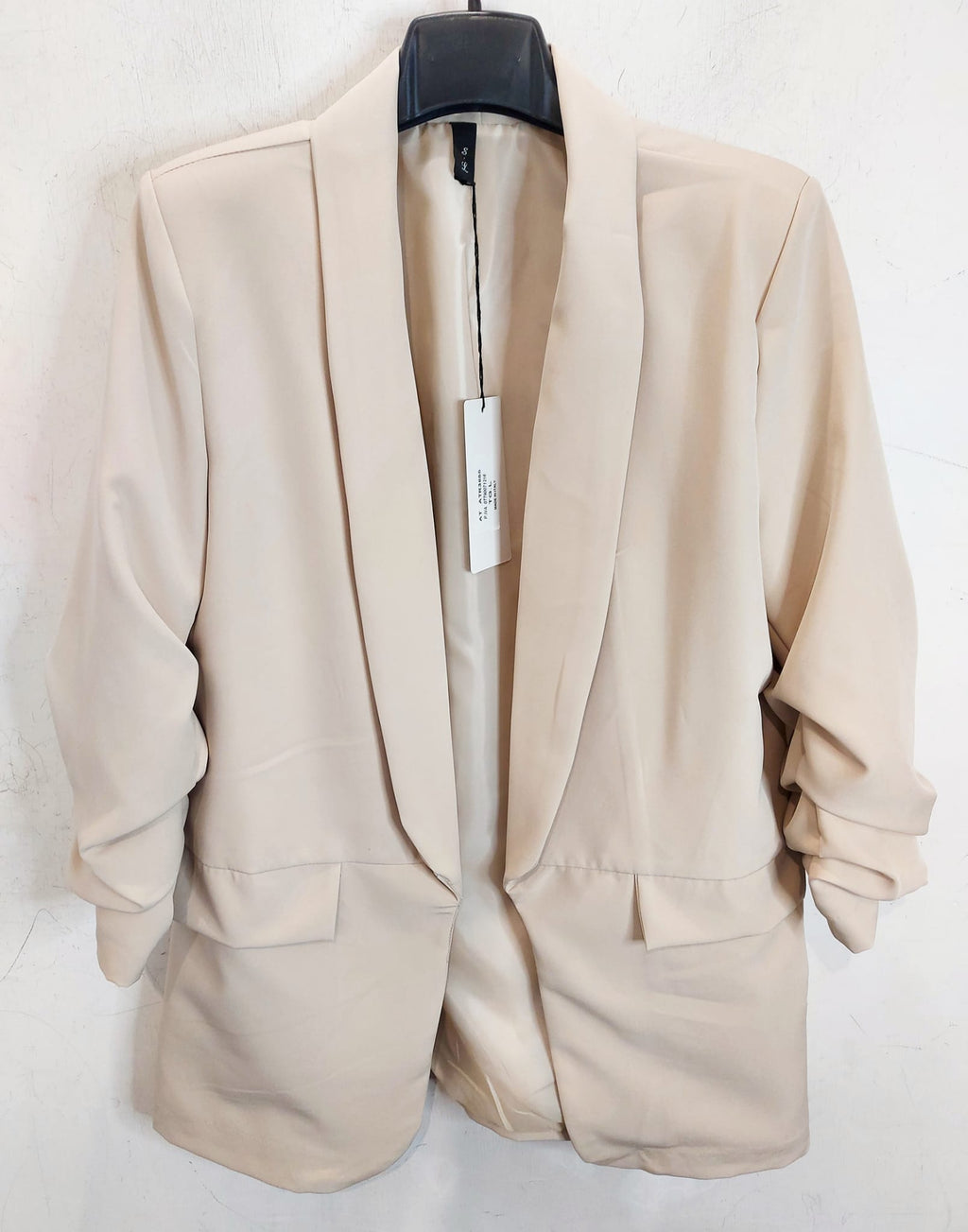 Blazer manica arricciata